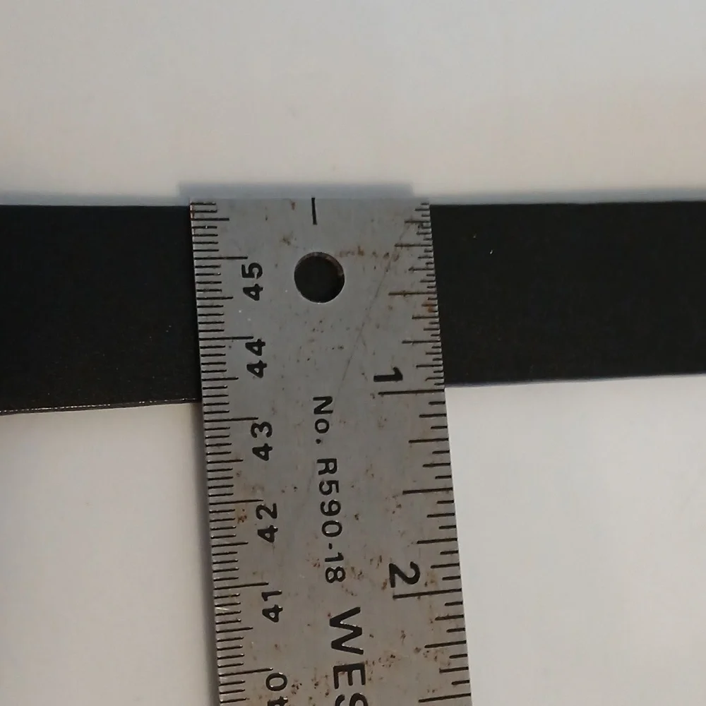 Lake Shore Drive Adjustable Leather Belt With Silver Buckle Size XL